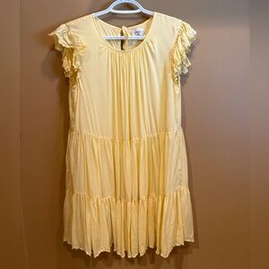Wilfred Sunny Yellow Tiered Dress